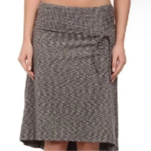 The North Face Cypress Skirt Pache Gray Women's High-Low Heathered Skirt Large - Picture 1 of 4